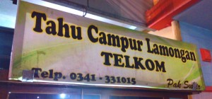 Tahu Campur Enak dan Tidak Amis Di Kantor Telkom Malang 