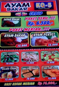 menu makanan