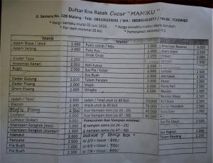 Harga Kue Cucur Mamiku Malang