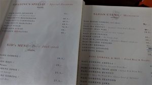Menu Javanine Resto & Cafe Di Kota Malang