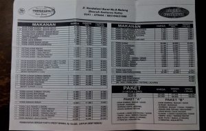 Daftar Harga Ayam Yogyakarta Malang