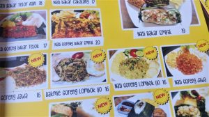 Menu Cafe Bara-Bara Malang