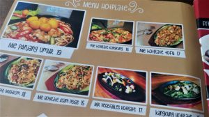 Menu Cafe Bara-Bara Malang