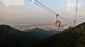 pemandangan di kereta gantung ngong ping