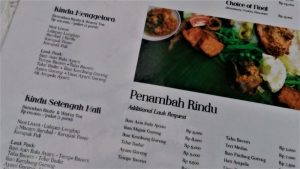 Menu Warung Rindu Kota Malang