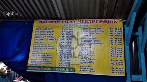Menu Warung Masakan Cina Halal Jalan Merapi Malang 