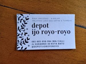 Depot Ijo Royo-royo Tempat Makan Jempolan di Kota Wisata Batu