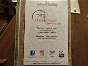 Trunojoyo 36 Cafe dan Resto di Songgokerto Kota Wisata Batu